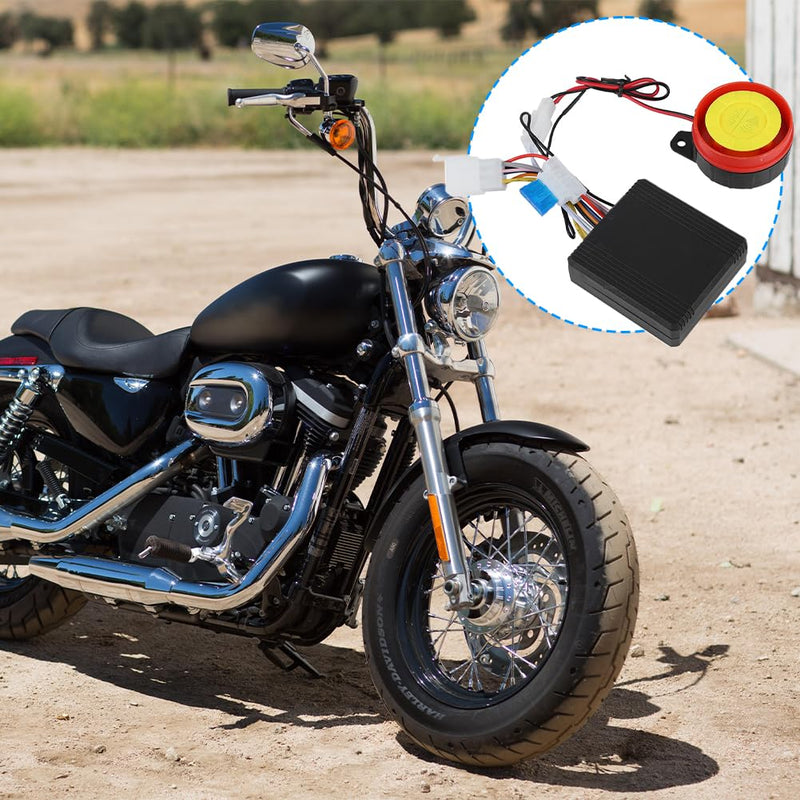 12V Motorcycle Anti-Theft Alarm with Remote Engine Start | 12V motorcycle anti-theft alarm system with remote control and engine start function
