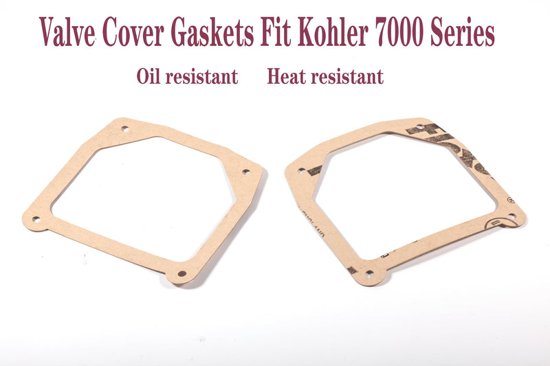 For Kohler 7000 Series Cover Gasket 7000 Model Engines Stamped Steel Covers Valve Cover Gasket SV710 SV715 SV720 KT715 KT725 KT730 KT735 KT740 KT745 ZT710 19 20 21 22 23 24 25 26 Hp 2 Pack YELLOW 2 PACK