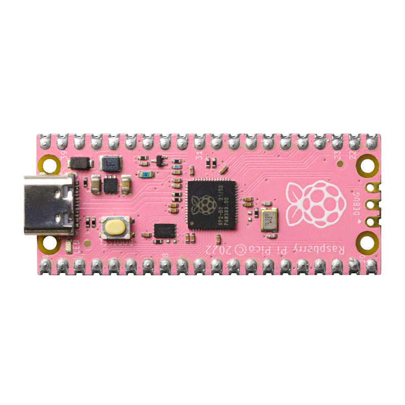 2-Pack USB-C Pi Pico Board, RP2040 Microcontroller | Pre-soldered with Headers, ENIG Finish, 100% Compatible with Raspberry Pi Pico