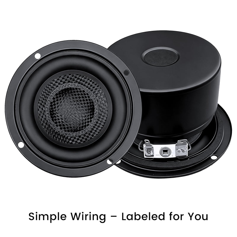 Dynamic 3inch Subwoofer Speakers, Fiberglass, 4ohm, 25w Power, Low Frequency Glass Fiber Woofers