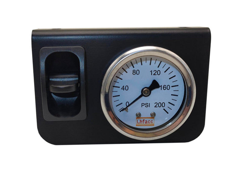in Cab Single Air Gauge Control Kit with Paddle Switch for Air Suspension Kit