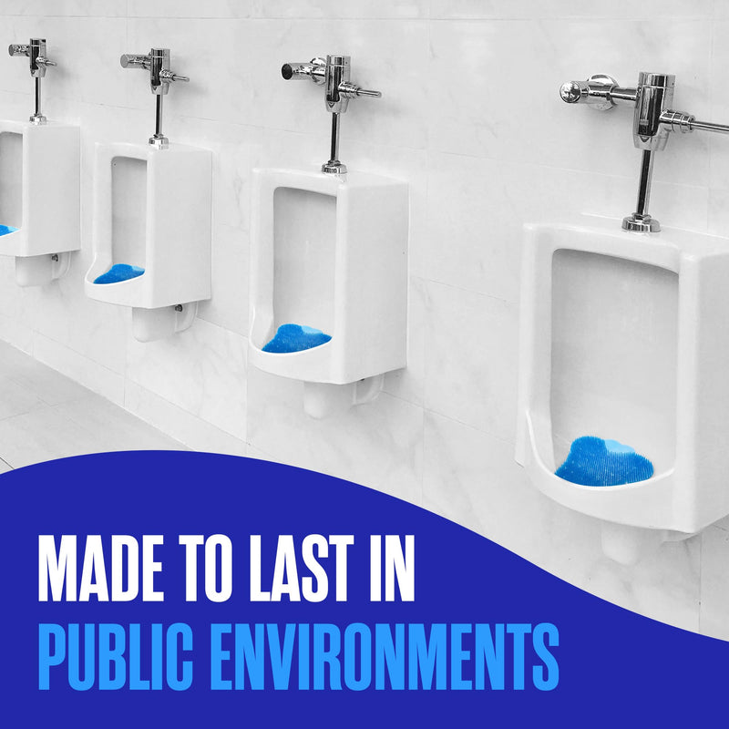 Houseables Urinal Screen Deodorizer, Urinal Cakes, Urine Splash Guards, Urine Screens for Men Bathroom, Janitorial Deodorizers, Odor Eliminator Mats, Toilet Splash Guard, Pee Pads, Scented, 10 Pack Blue