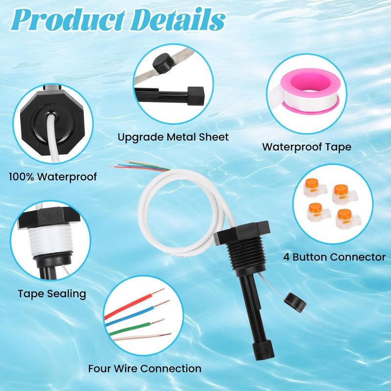 Flow Switch for IntelliChlor Ic40 Replacement Number 520736，for Intellichlor IC40, IC20, IC15, IC60 Four-Wire Connection Salt Chlorinator Generator Cell