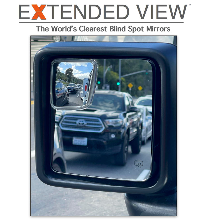 Custom Blind Spot Mirrors- Compatible with 2007-Present Jeep Wrangler | blind spot mirrors compatible with Jeep Wrangler JK and JL | NXTGEN Extended View Blind Spot Mirrors