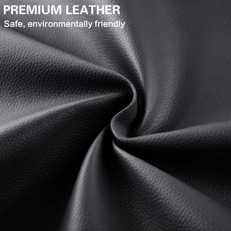 Self Adhesive Leather Repair Patch Kit, 31.5 in x 16 in Large Vinyl Leather Repair Tape for Furniture, Car Seat, Couch, Sofa, Chair Black 31.5x16 inch