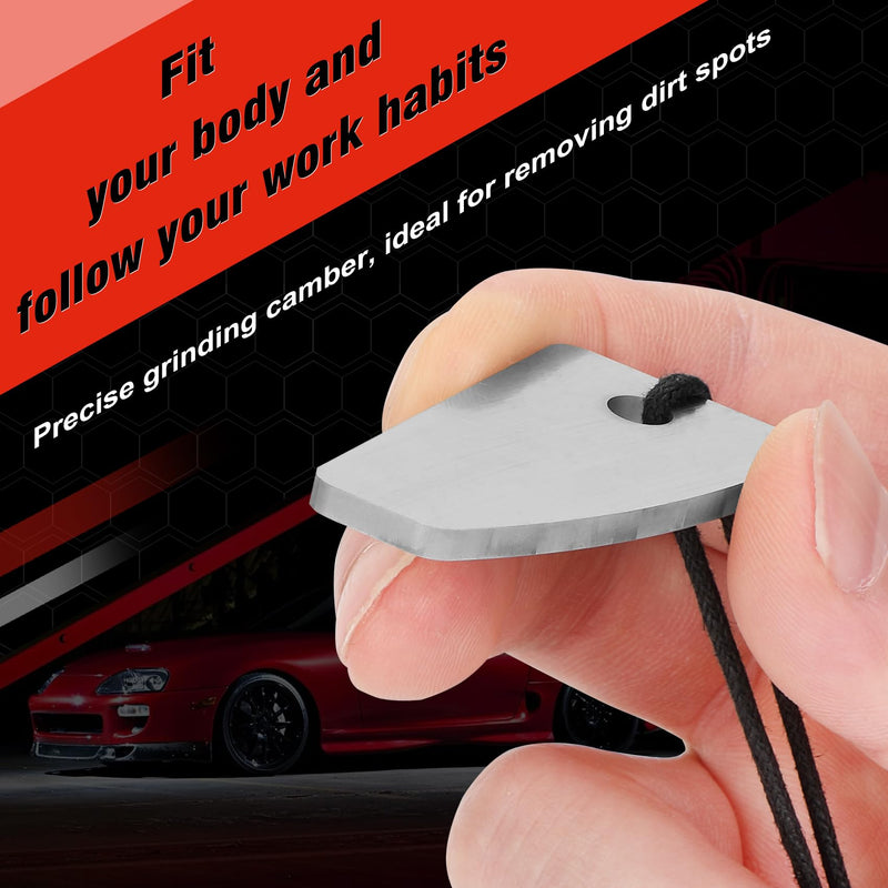 [AUSTRALIA] - Carbide Scrapper Denibbing Blade &Shark Blade Denibbing Tool &Paint Run Removal Tool, File for Car Paint Repai Without Respraying, Avoid Having to Rework Indefinitely Replacement for mirka Shark Blade