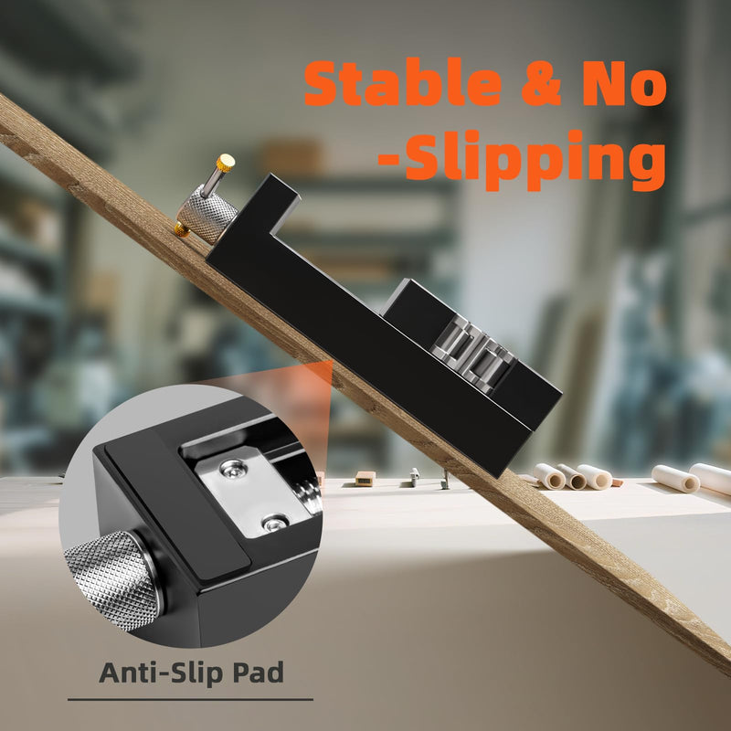 Luvan Mini Drill Press Vise, Small Bench Vise Clamp for Any Shape 2.44" Jaw Opening Self-Adjusting Smart Fractal Vise, Precision Aluminum Hobby Mini Table Clamp for DIY,Crafts,Jewelry Making,Repair Mini Vise Clamp