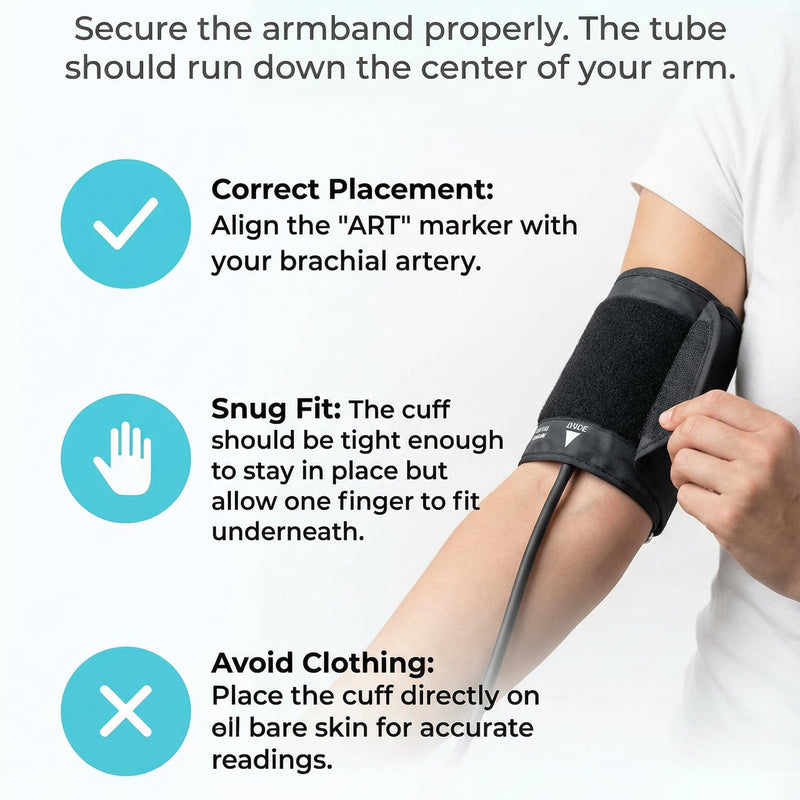 Rechargeable Blood Pressure Monitor Upper Arm, Electric Tensiometer, BP Machine, 22-32 CM Adjustable Cuff, Irregular-Heart-Beat Alert, Automatic Digital Sphygmomanometer for Home Use