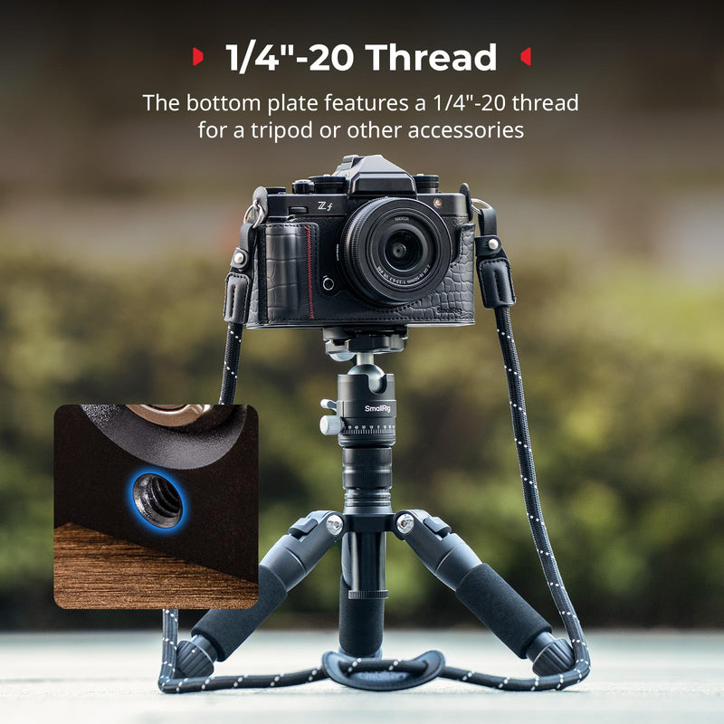 SMALLRIG Camera Case Kit for Nikon Z f, Vintage PU Leather Camera Case Kit with Enhanced Grip, Scratch-Resistant Microfiber Lining, Aluminum Alloy Frame,Shoulder Strap, Black-5095