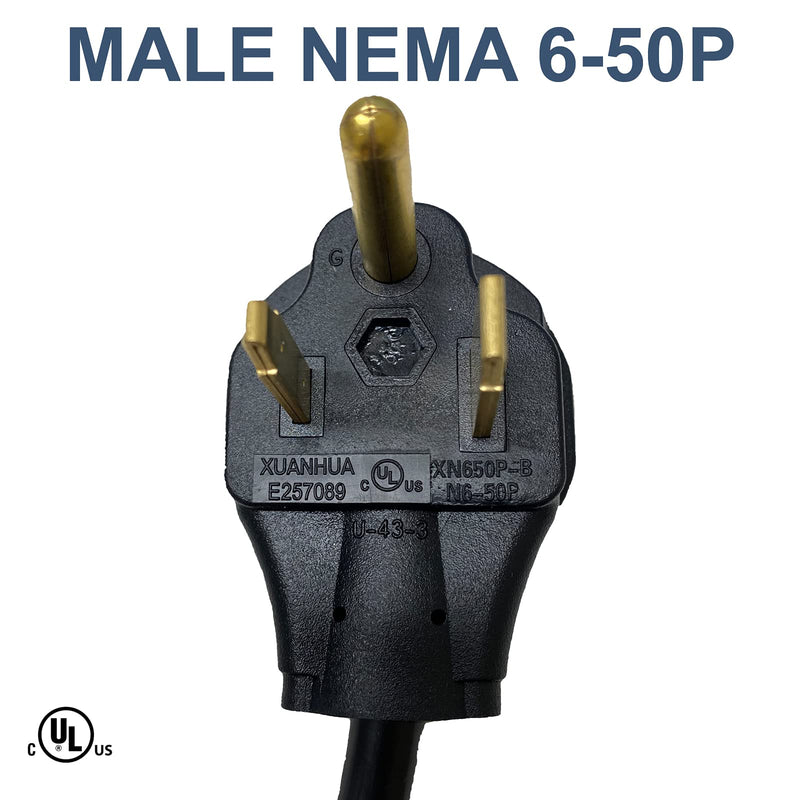 LOTOS Power Cord Pigtail Convertor for LT5000D, LTP5000D, LTPDC2000D, CT520D 240V L6-30 to 240V 6-50