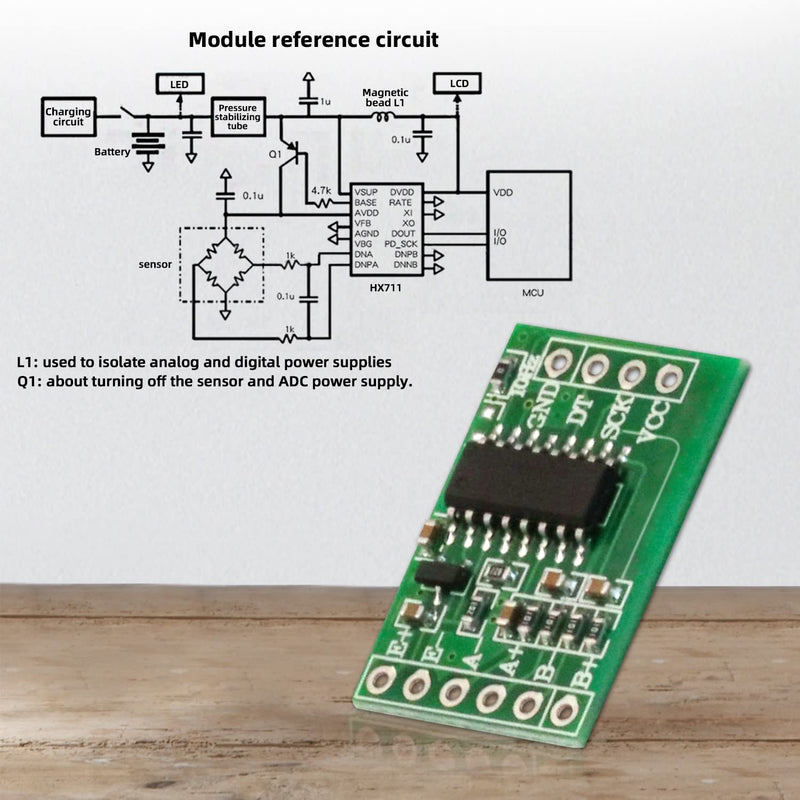 HX711 Load Cell Amplifier Breakout Weight Weighing Sensors Ad Module Analog to Digital Converter, for Arduino Microcontroller(10PCS)