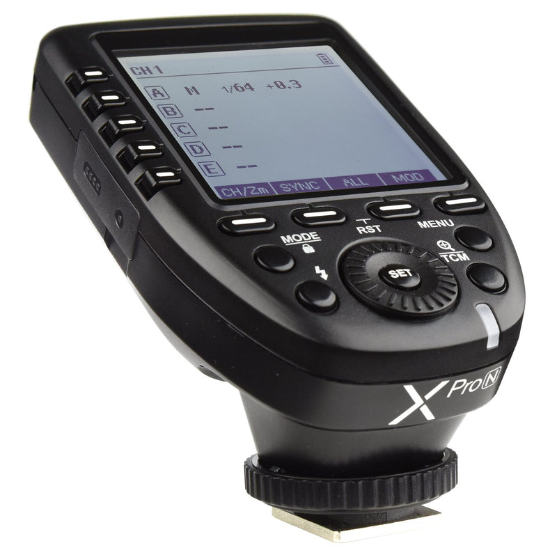 GODOX XPro-N Flash Trigger Supports i-TTL Auto Flash of Nikon Digital SLR Camera, 1/8000s High-Speed Sync, Stroboscopic Flash, Manual Flash