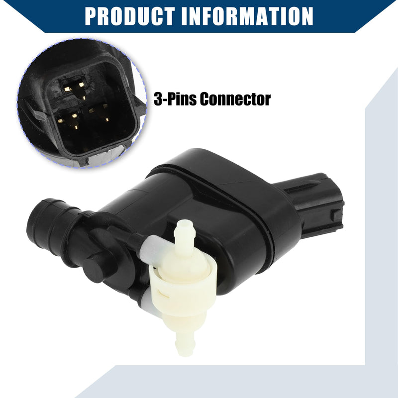 No.98510-2W500 / Windshield Washer Pump Assembly for Hyundai Santa Fe 2017-2022 for Hyundai Tucson 2021-2022 / Windshield Washer Motor/Durable/Plastic / 1 Pcs/Black