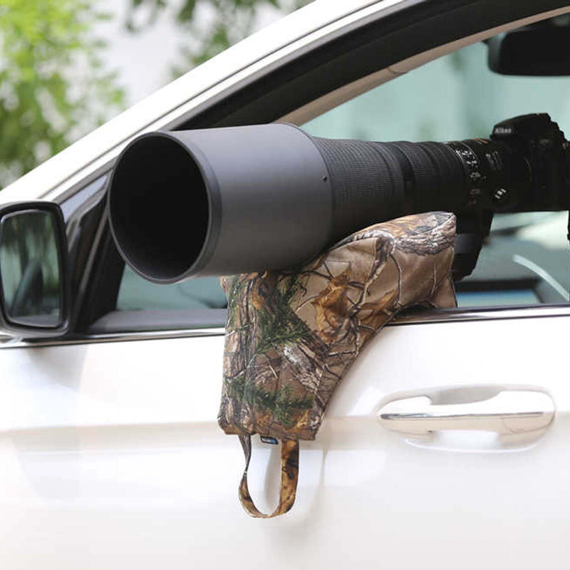 Rolanpro Big Lens Window Pillow, Universial Car photography bean bag, Car Window Bag for telephoto lens #1 Big Yellow Jungle 【Empty Bag】