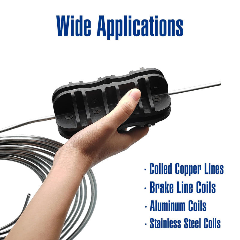 3/16 Inch Handheld Tubing Straightener, Tube Straightening Tool for Brake Line Fuel Line Copper/Aluminum/Steel Coils