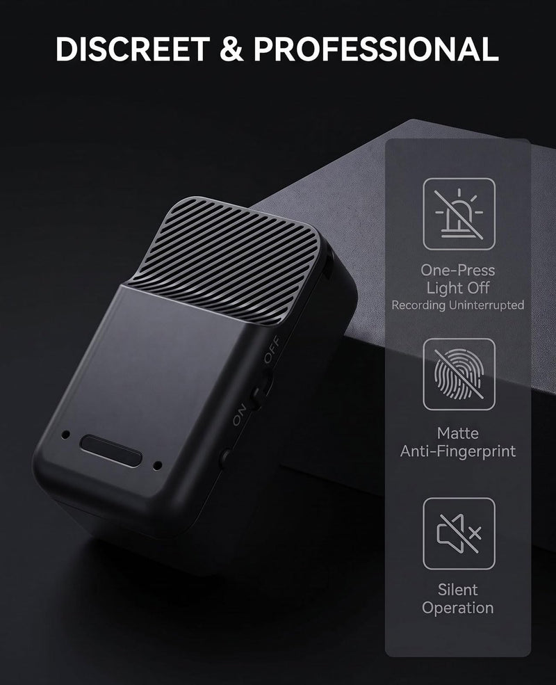 32GB mini Voice Recorder - Voice Activated Pocket Recording Device | digital voice recorder with Inline Remote earphone,Discreet Design,Long-Lasting 600mAh Battery,72-Hour Continuous Recording 32 GB