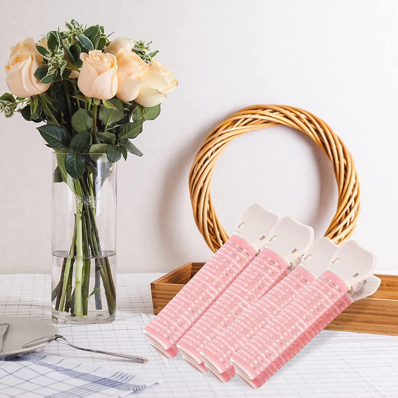  [AUSTRALIA] - 4Pcs Pink Volumizing Hair Root Clip DIY Bangs Curler Self Grip Hair Roller Set Styling Tool Accessories
