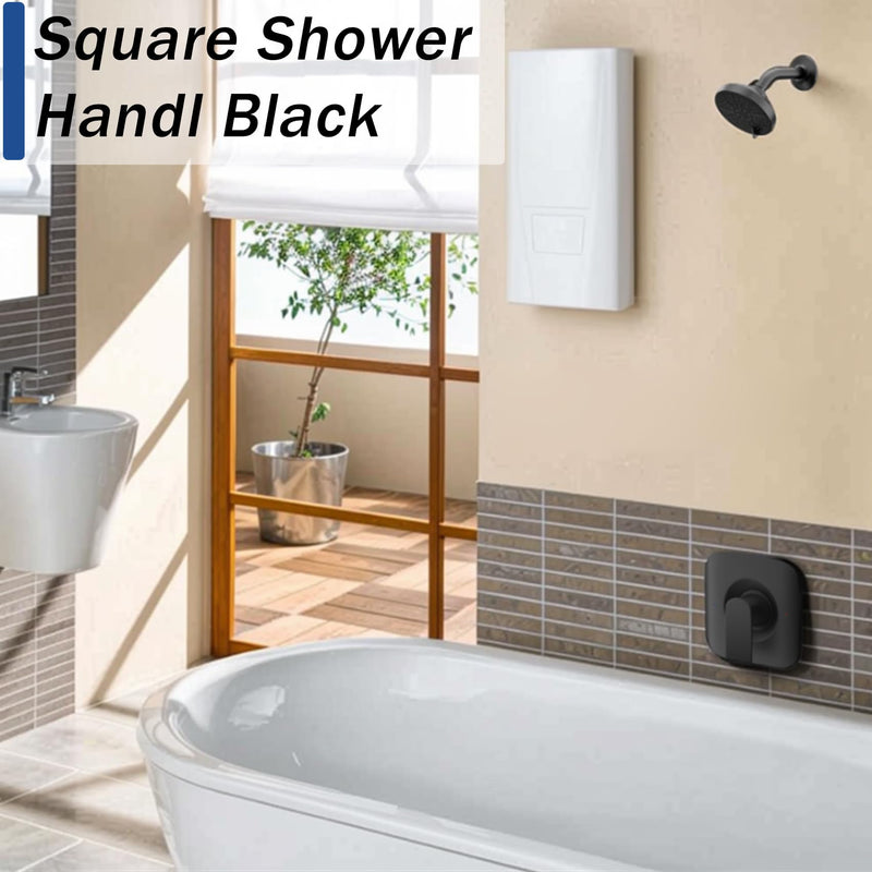 Black Shower Handle Replacement for Moen T2471BL Genta LX collection,Pressure-Balancing Shower Lever Handle, Posi-Temp Valve Shower Trim Kit Matte Black,Square(Valve& Catridge Not Inclued)
