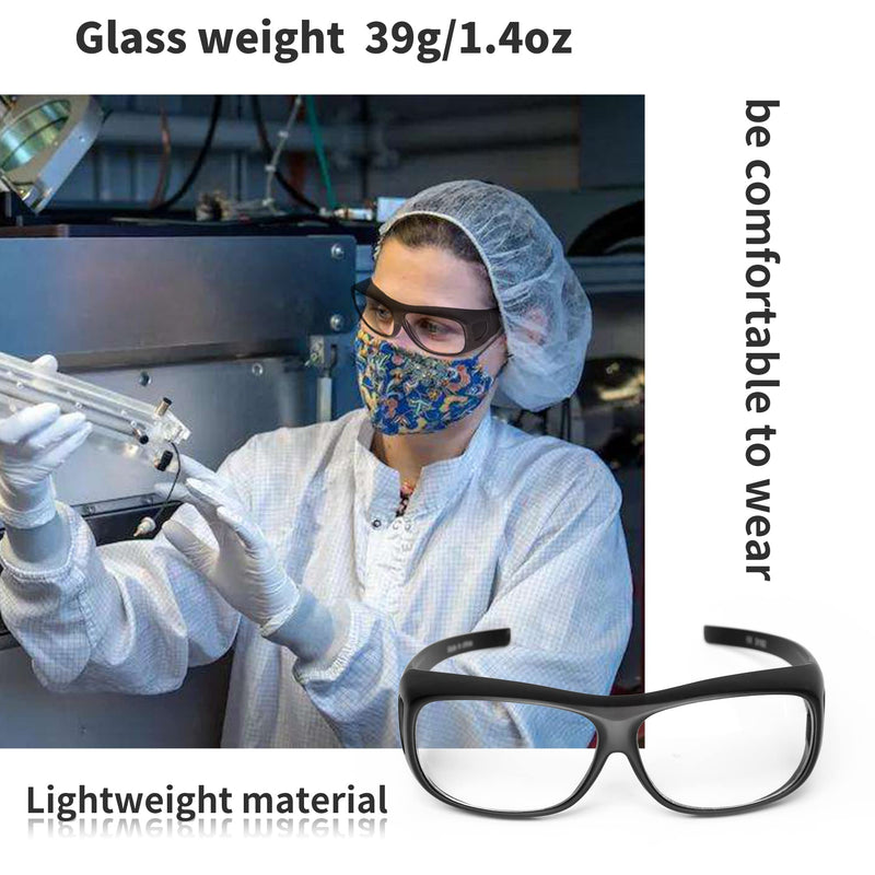 JILERWEAR CO2 Laser Safety Goggles - Reflective 10600nm Glasses Transparent