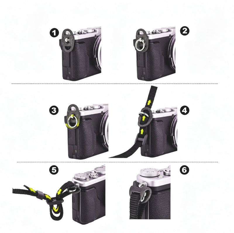 4pcs Stainless Steel Triangle & O Split Ring for Camera Strap, Riangle Split Hook for Belt Hook Lanyard Camera Shoulder Strap