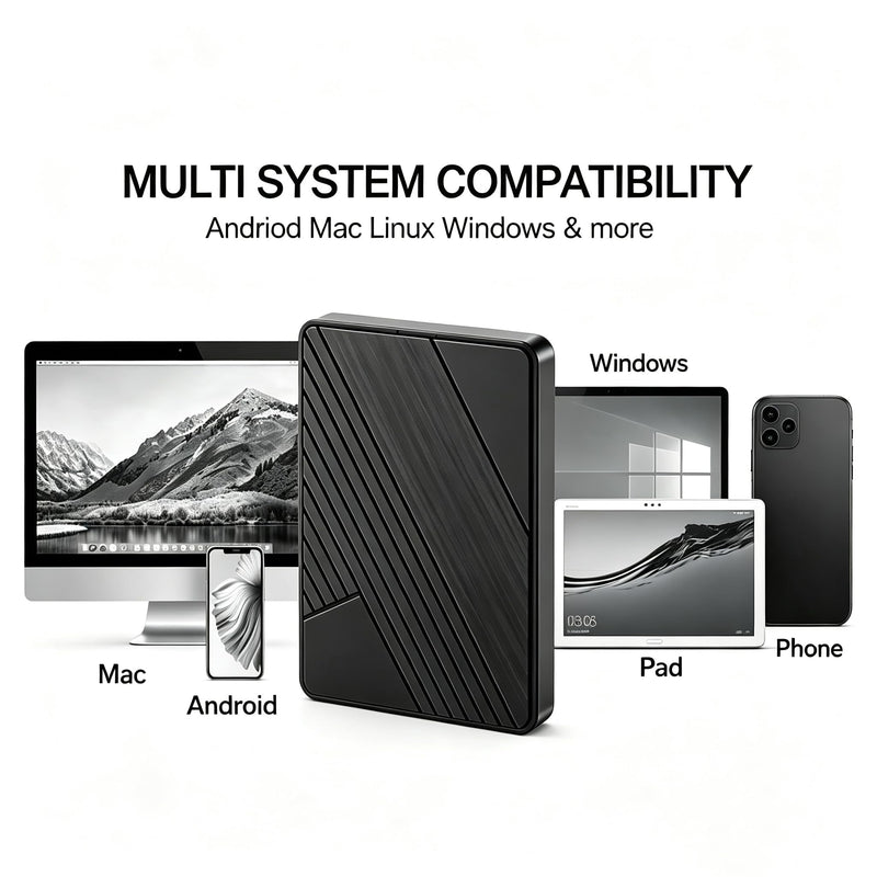 HWAYO Ultra Slim Portable External Hard Drive USB 3.0 HDD Storage for PC, Mac, Laptop, Desktop, Chromebook, PS4, Xbox one (120GB) 120GB