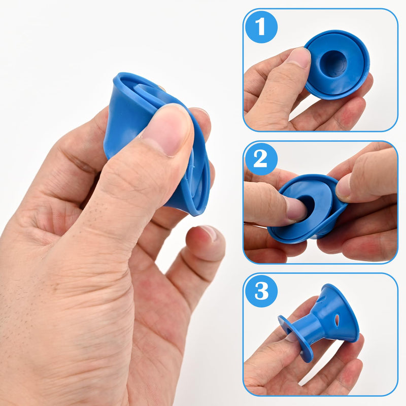 Silicone Hair Rollers Heat-Free Styling, 40 Pack (20 Large + 20 Small) with Hairnet in PVC Bag, Safe Hairdressing Tool for Women and Girls(Dark blue)