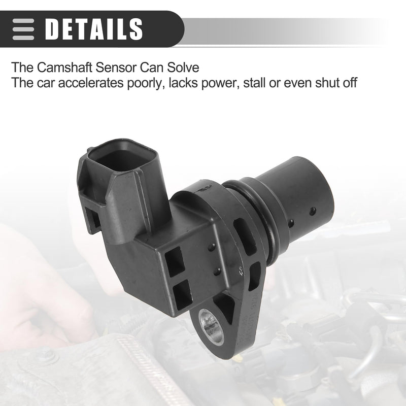 Motoforti Camshaft Position Sensor, for Mitsubishi Lancer Outlander 2008-2017, ABS, No.1865A066, Black, 2 Pcs