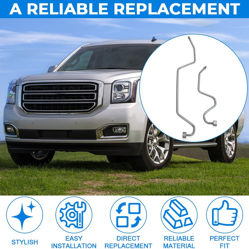  [AUSTRALIA] - For 2008-2014 Tahoe Suburban Avalanche Rack Pinion Transfer Lines Hard lines on Rack Replacement For 15254059 15254058