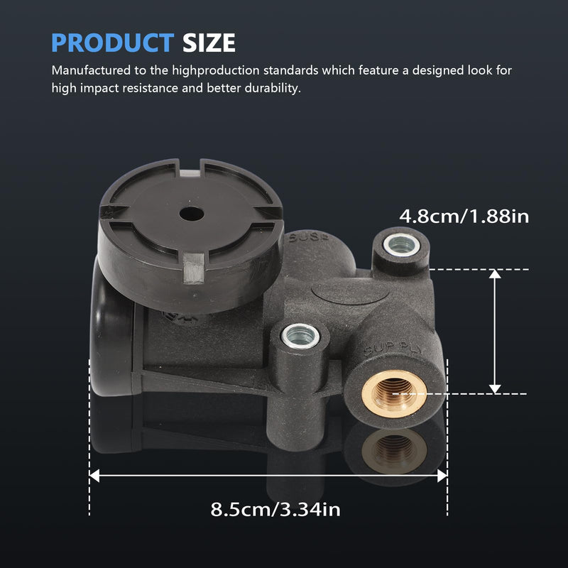 Cabin Air Height Leveling Control Valve Kit Compatible for Hadley H00600P Height Leveling Control Valve Kit fit for Mack 20QE2373 1/4" NPT Port Replaces# F245563