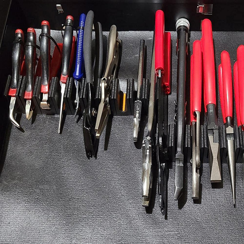 ToolBox Widget - Plier Organizers Kit | Magnetic Plier Holder for Tool Drawer | Modular Tool Storage Organizer for Professional & DIY Mechanics | Organize Tools for Fast Accountability - 1 Kit