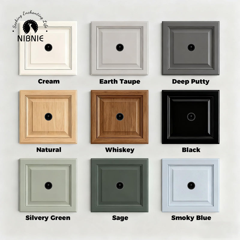 10 Pack 1 Inch Dia Matte Black Kitchen Cabinet Knobs, Classic Vintage Retro Hardware Drawer Pull for Drawer Cupboard Dresser Wardrobe 1 Inch (25.4mm) Dia Ball Knobs 10