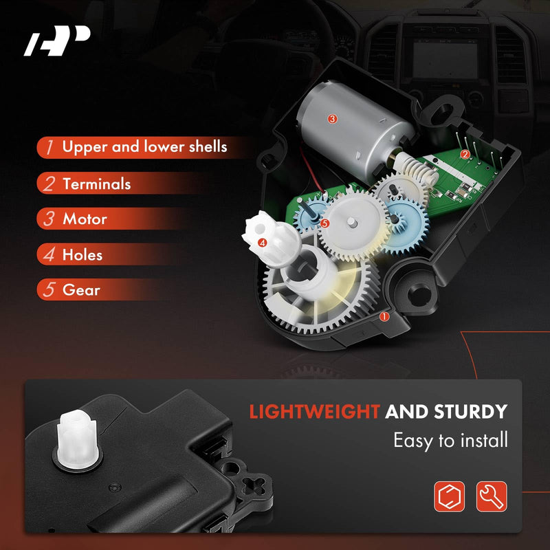 A-Premium HVAC Heater Blend Door Actuator, Compatible with Chrysler 200 Aspen Avenger Sebring, Dodge Caliber/Durango/Journey, Jeep Compass/Patriot/Wrangle, Ram ProMaster Models, Replace# 68018109AA