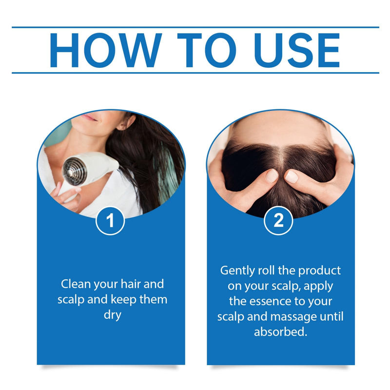 Rosemary Oil Roller for Hair Growth,Hair Growth Serum with Massage Ball,Rosemary Essential Oil for Hair Gro/wth,Thicker & Stronger Hair Oil,Gentle Hair Treatment,Scalp Massager Hair Gro/wth Oil
