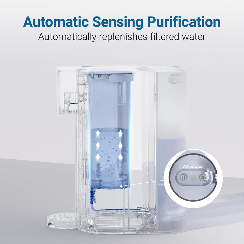 Maxblue MB-PWT Pure Water Tank, BPA Free, 34 OZ, Portable Pure Water Tank for WD-C1S and WD-C1H Countertop Reverse Osmosis System