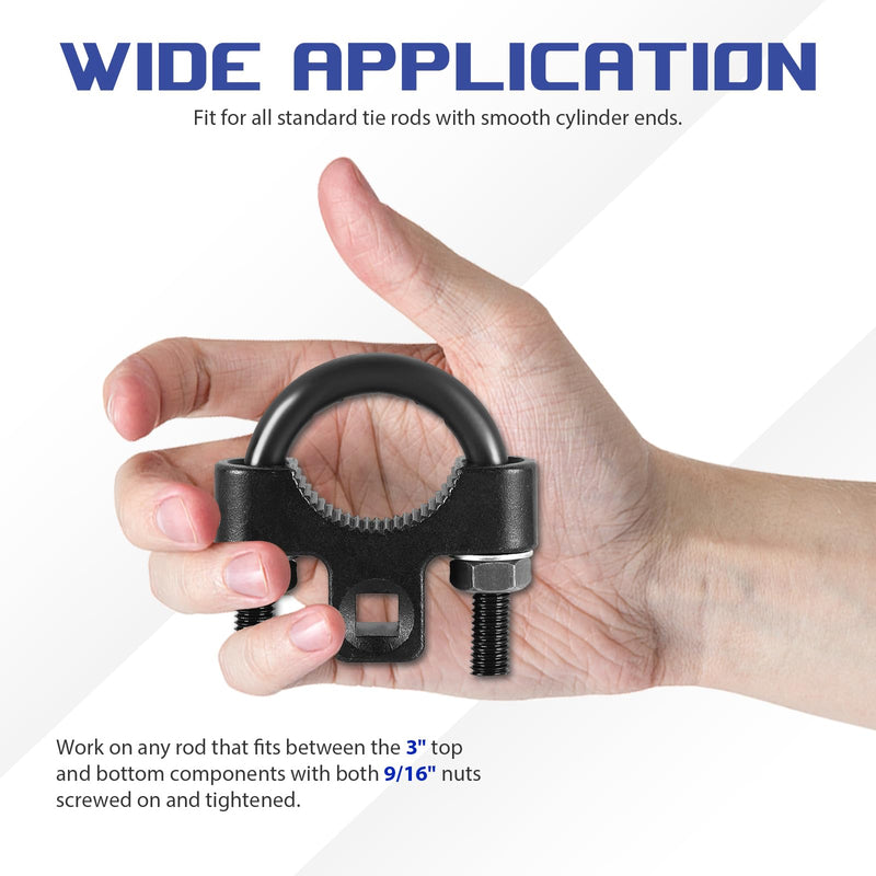 DASBET Inner Tie Rod Removal Tool 3/8" Universal Low Profile Tool for Inner Tie Rod Ball Joint Removal and Installation