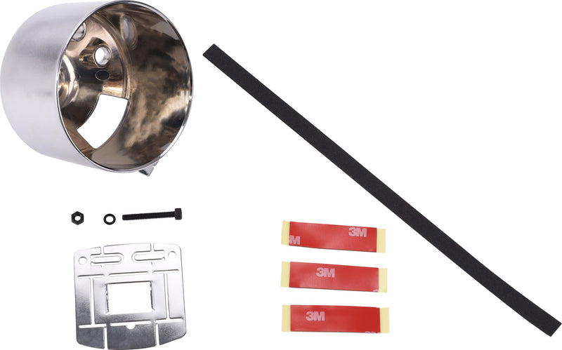Universal 85mm 3-3/8" Chrome Single Gauge Dashboard Pod Mounting Cup & Stand for Automobile Boat