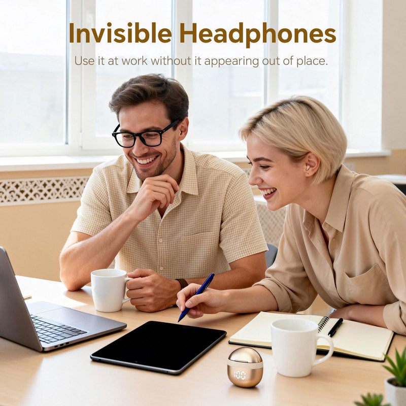 Yihou Invisible Small Mini Sleep Earbuds Headphones Wireless Bluetooth | Comfortable Tiny Sleeping Smallest Low Profile Micro Discreet Hidden Kids Earbuds Ear Buds for Small Ear Canals Women Work Nude