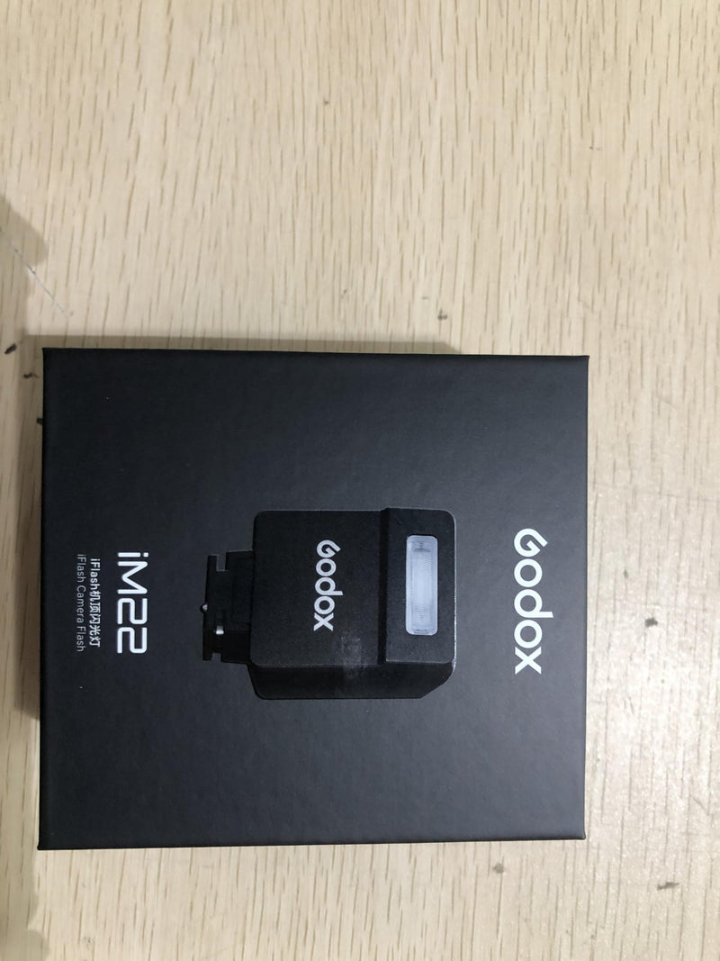 Godox iM22 Camera Flash, Built-in Battery with 5 Levels Flash Power for Canon/Sony/Fujifilm/Nikon/Panasonic/Olympus, for Cameras with Single-Contact Hotshoe