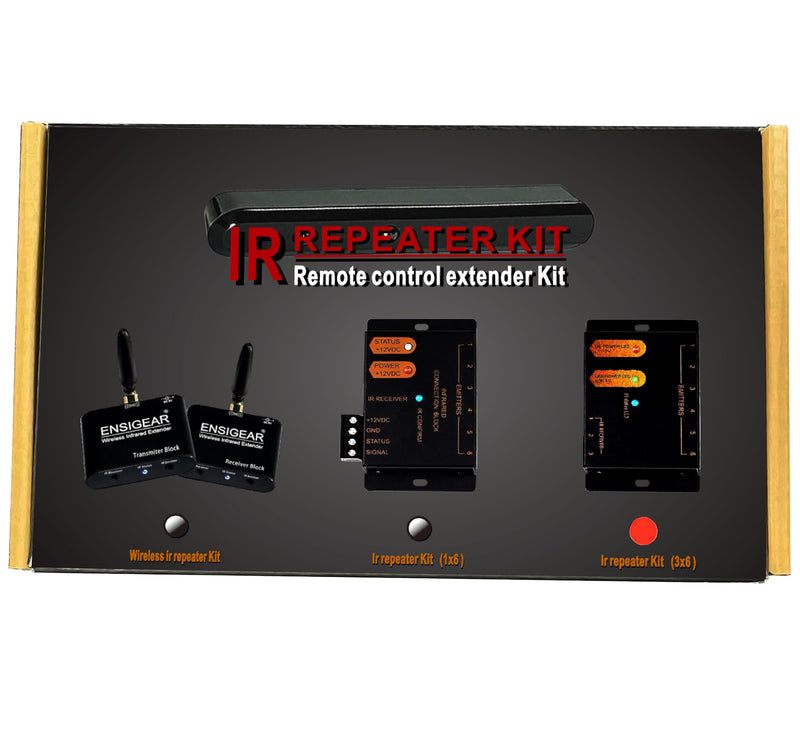 IR Repeater Kit. ir Repeater System.IR Remote Control Extender .Dual Sensors Receiver.Supports up to 100 feet