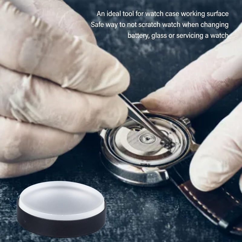 75mm Watch Case Casing Cushion, Transparent Soft Rubber Watch Repair Tool, Watch Movement Holder, Cushion for Repair Watches Repair