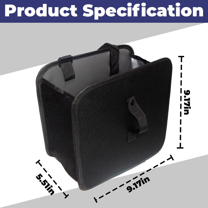 Car Trash Can, Foldable Trash Can Collapsible Hanging Trash Bag for Car Seat, 2 Gallons Leakproof Garbage Bags, Cars Must Haves Interior Accessories Essentials
