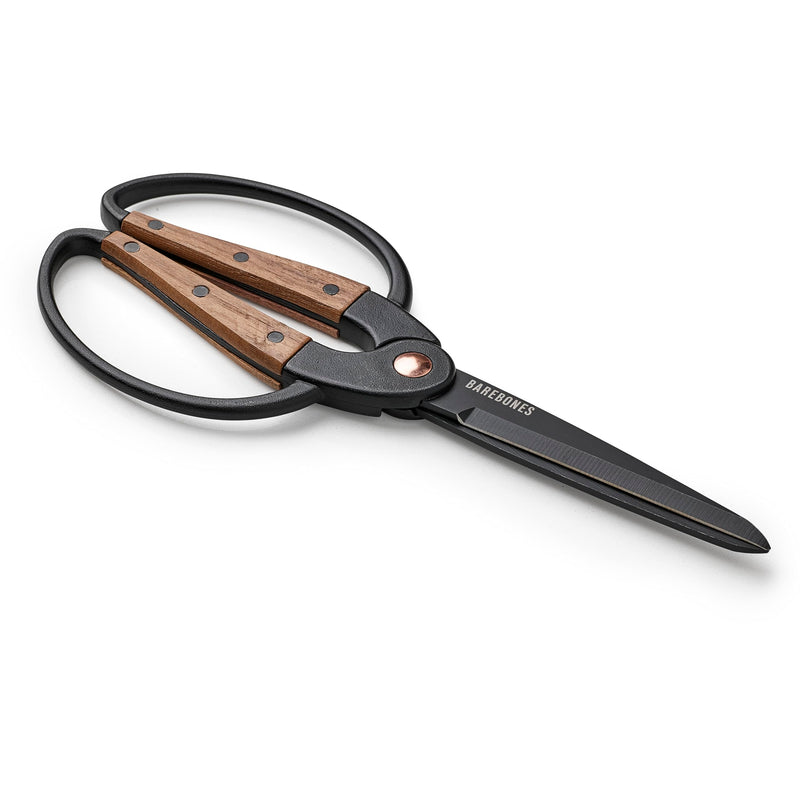 Barebones Garden Scissors - Walnut Scissors - Garden Supplies and Indoor Plant Accessories - Plant Shears with Wide Handles - Comfortable Fit Hand Pruners (Large) Large Garden Scissors