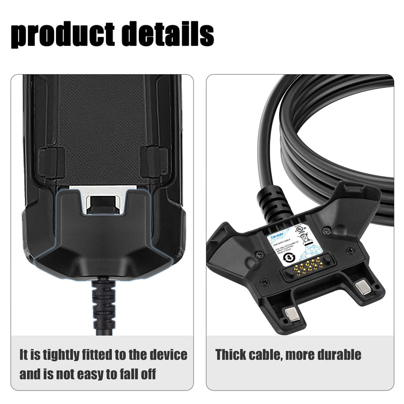 Sicimly TC77 USB Charger Cable for Zebra TC77 TC70 TC72 TC75 TC75X TC70X TC55 TC720L TC75EK TC75AH TC75GK TC700H TC700K TC77HL,CBL-TC7X-USB1-01;Scanner,Data Transfer 1pcs