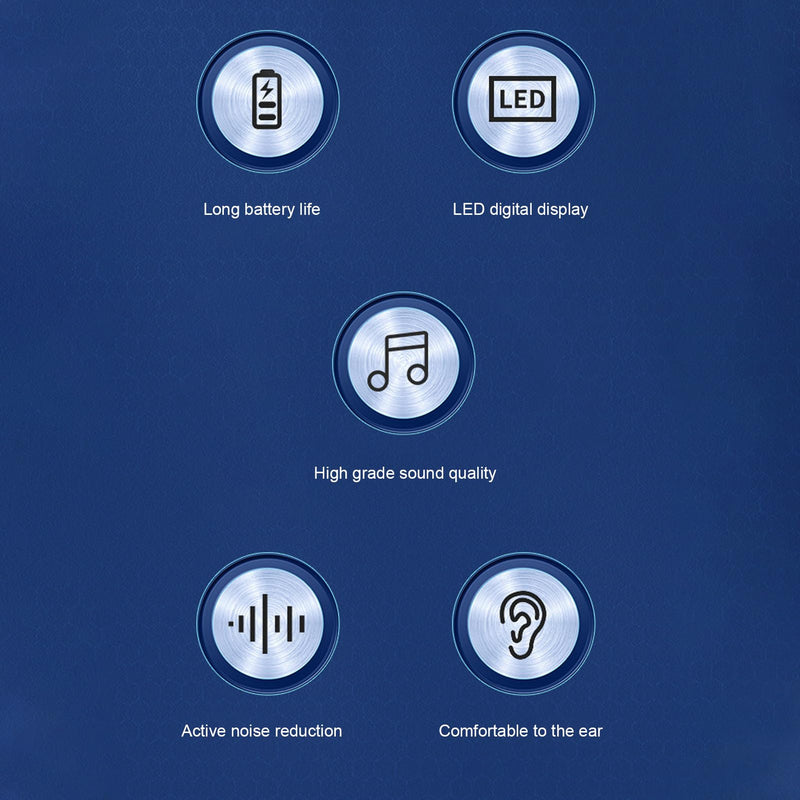 Retractable Headsets, Headphone V5.3 Stereo Earpiece Business Headphones, Clip on Earbud Compatible with Smart Cell Phones Tablet Pad PC Laptop (Double Ear) Double Ear