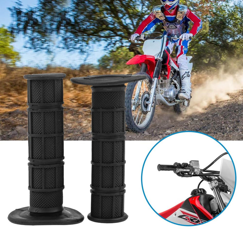 HIAORS 7/8" Motorcycle Hand Grips for CRF YZF WRF KXF KLX Pit Dirt Bike Motocross Motorcycle Offroad Dirt Bike Black