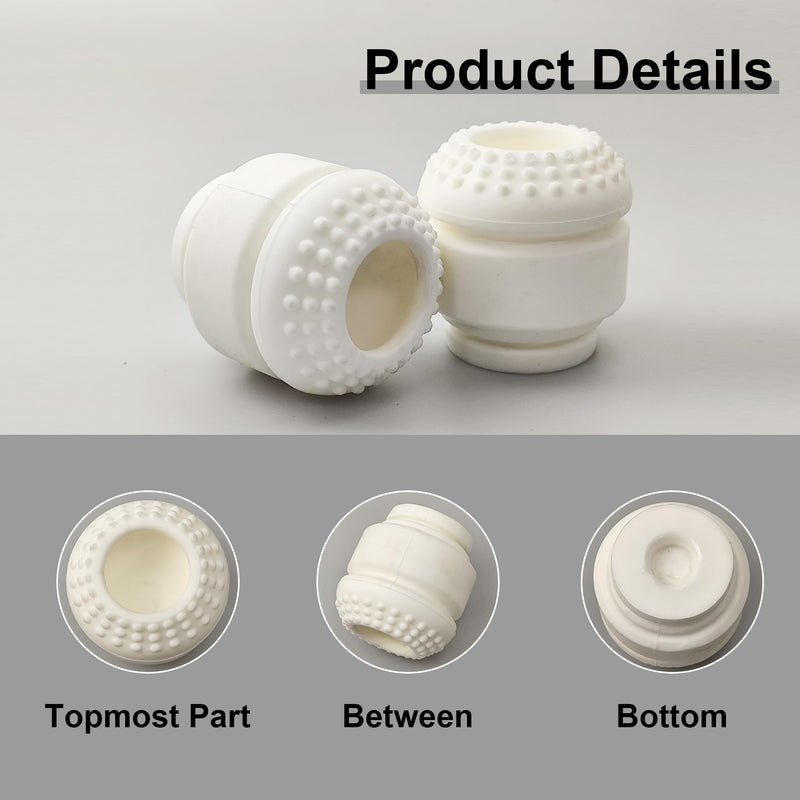Front Bump Stop, Suspension Bumper Fit for Ford F250 F350 4WD 2005 2006 2007 2008 2009 2010 2011-2024 (Pack of 2) white