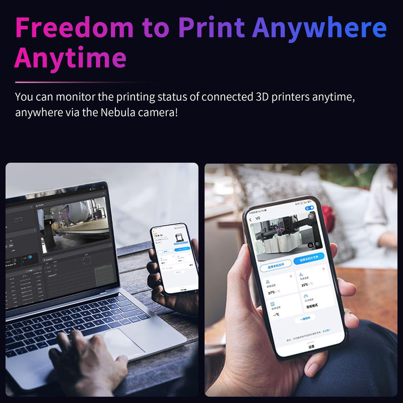 Creality Official Nebula Camera, 3D Printer Camera Night Vision Function 24-Hour Monitoring of Printing, Campatible Sonic Pad/Nebula Pad/Ender 3 V3 KE/Ender 3 V3/Ender 3 V3 Plus/CR 10 SE