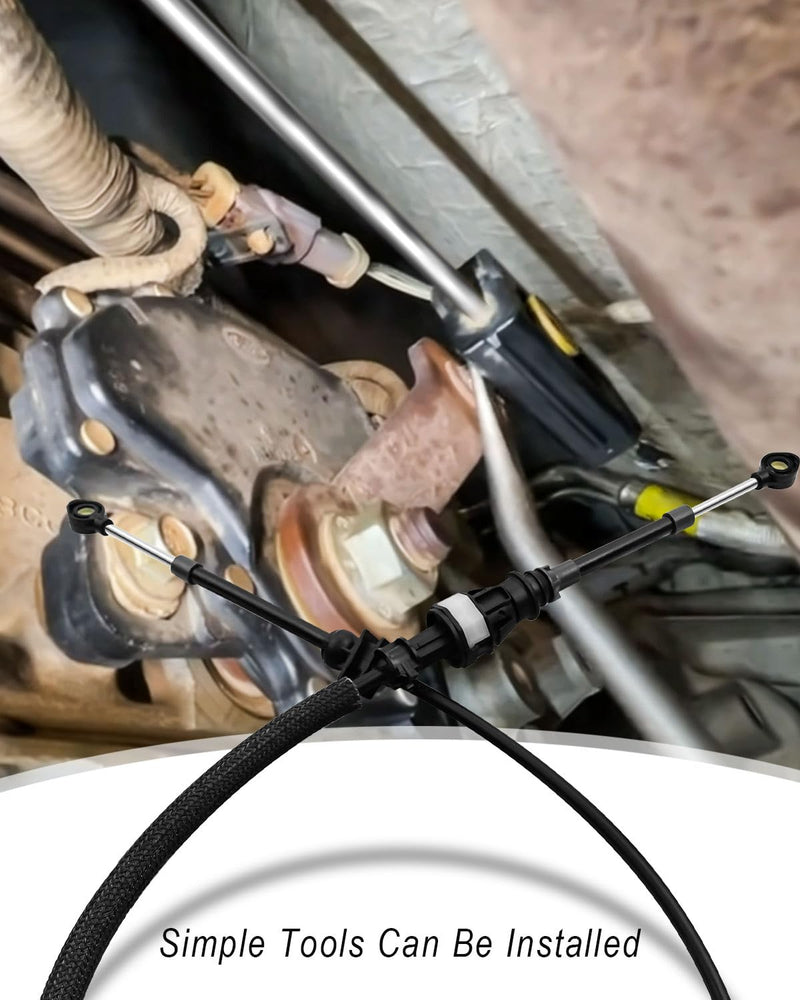 Transmission Shift Cable Compatible with Ford Explorer Sport Trac 2001-2005, Ranger 1997-2003, Mercury Mountaineer 1998-2001 Replace 905-647 F77Z-7E395-LB