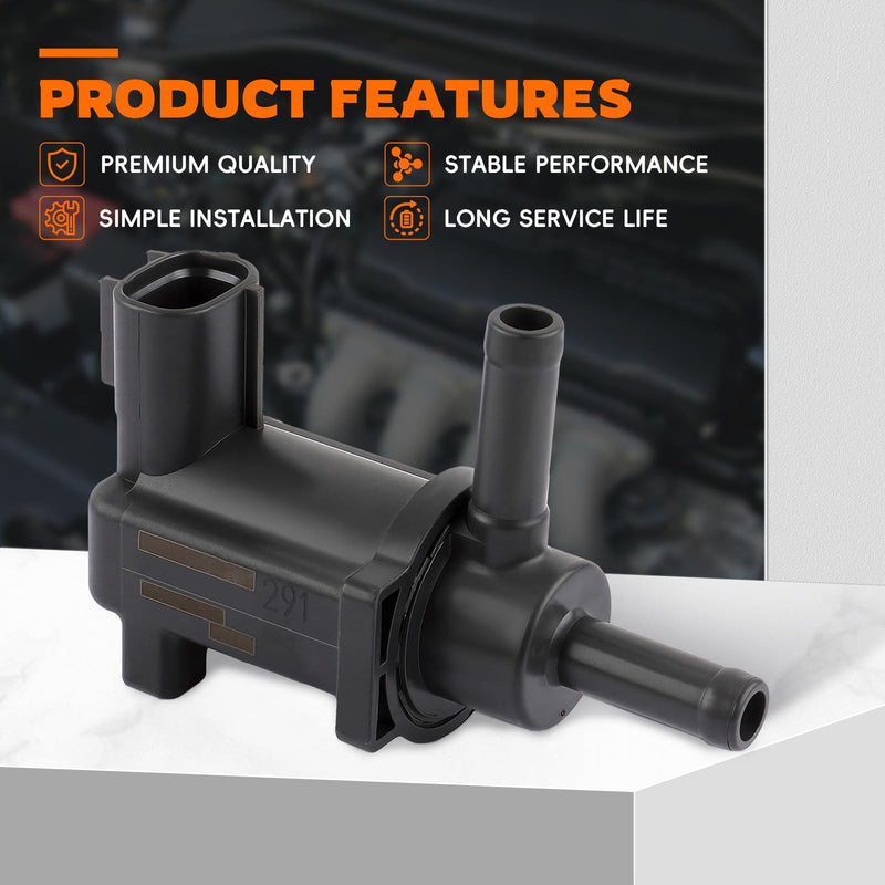 Vapor Canister Purge Solenoid Valve Fit for Toyota 4Runner 2003-2010 FJ Cruiser 2007-2009 Tundra 2005-2010 Tacoma 2005-2016 Replace 90910-12262