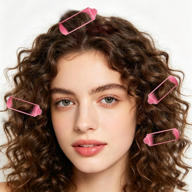 12pcs Foam Rollers Hair Soft Sponge Curlers for Sleeping Overnight | Large Small Sizes Comfortable and Easy Flexible for Volume Heatless Diy Foam Roller Hair Styling Tools for Home Salon Women